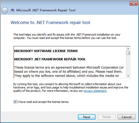 .NET Framework Repair Tool（修复工具）绿色工具