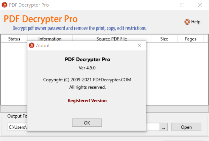 PDF Decrypter Pro 4.5.0 中文特别版